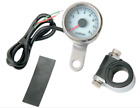 2211-0054 Drag Specialties Mini Tachometer White Face Orange Needle