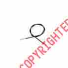 0655-0046 44.5in.l Drag Specialties Front-wheel Drive Speedometer Cable Black Vinyl