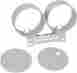 8460644 Drag Specialties Ds Dual Instrument Gauge Bracket Chrome Harley Fxdi Dyna 2004