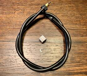 Benelli M92/1 Wards Riverside 125cc And 175cc Speedometer Cable With Clip End Nos