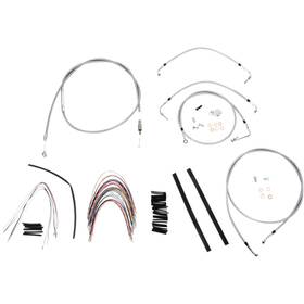 Burly Brand B30-1095 0610-0747 Complete Stainless Braided Handlebar