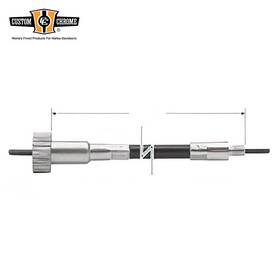 310464 Custom Chrome Front Wheel Drive Speedometer Cable Standard Black 39 Inch Fit For Harley Xl 74-83