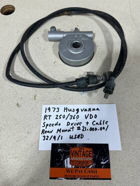21.000.00 Husqvarna 21.000.00/32/9/1 1973 Rt250/360 Vdo Speedometer Drive Cable Part #