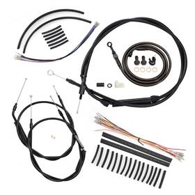 Ironbrotherhood Ibhfxbdzx139 Dyna Cutch Cable Brake Line For 96-06 Wide Glide Low Rider No Abs With 16 Inch Bar
