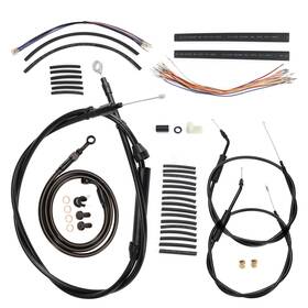 Ibhfxbdzx14 Ironbrotherhood 12ftft Dyna Extended Cable Kit For 07-09 Low Rider 07-13 Street Bob Wide Glide