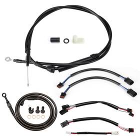 Ibhfxbdzx54 Ironbrotherhood Harley Fat Boy Bob Brake Lines For 2019-2020 Flstf Fxfb No Abs With 12 Inch Bars
