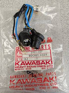 Kawasaki 25011-027 New Oem Meter Socket Fits 73-75 Z1 &75police 900