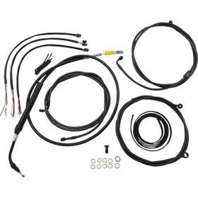 La Choppers La-8056kt2-19m Midnight Complete Brake Line Kit 18-20 Inch Apes 21-22 Flh