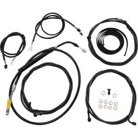 La Choppers La-8056kt3-13m Midnight Complete Plug-and-play Cable Kit 12-14 Inch Bars 21-22 Flh Abs
