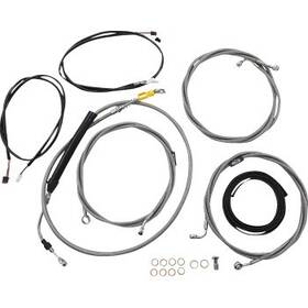 La Choppers La-8058kt3-08 Stainless Complete Plug-and-play Cable Kit Stock Bars 21-22 Fltr Abs