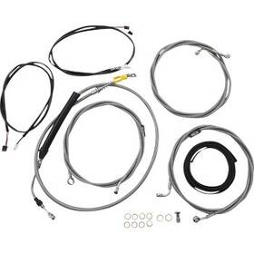 La Choppers La-8058kt3-16 Stainless Complete Plug-and-play Cable Kit 15-17 Inch Bars 21-22 Fltr
