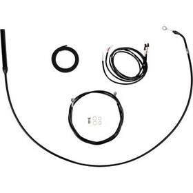 La Choppers La-8062kt3-19b Black Complete Plug-and-play Cable Kit 18-20 Inch Bars 21-22 Flh