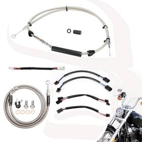 Mokfxbdzx004 Mokitdora 14ftft Softail Extension Cable Kit For Harley Deluxe Street Bob 2018-up No Abs