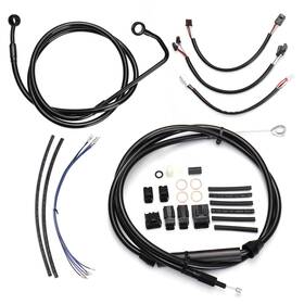 Mokfxbdzx122 Mokitdora Harley Softail Handlebar Extension Cable Kit For 2016-2017 With Abs Black 14ftft