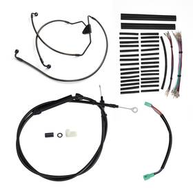 Mokfxbdzx137 Mokitdora 14 Inch Bar Extension Clutch Brake Cable For Harley 2008-2013 Street Glide N/abs