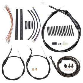 Mokitdora Mokfxbdzx141 12 Inch Handlebar Extended Brake Line Clutch Throttle Cable Kit For Sportster Xl 883