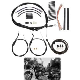 Mokitdora Mokfxbdzx145 Low Rider Brake Line For Dyna Super Glide Wide 1996-2006 No Abs 16 Inch Bar
