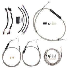 Mokfxbdzx151 Mokitdora 12 Inch Bar Extended Throttle Cable Set For Harley 12-17 Dyna Street Bob Fxdb No Abs
