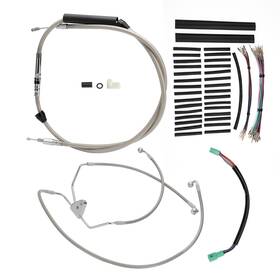 Mokitdora Mokfxbdzx155 Clutch Cable No Abs Brake Line For Harley 08-13 Street Road Glide 12 Inch Handlebar