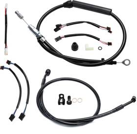 Mokitdora Mokfxbdzx156 Clutch Brake Throttle Cable For 2018-up Harley Softail Fat Boy With Abs 12 Inch Bar