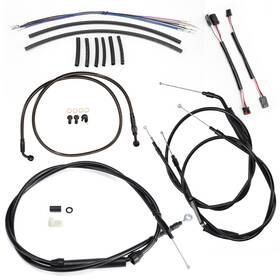 Mokfxbdzx35 Mokitdora 14-16 Dyna Switchback 12 Inch Bar Black Clutch Brake Cable For Harley Fxstb No Abs
