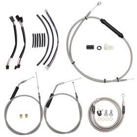 Mokfxbdzx39 Mokitdora 07-08 Dyna Wide Glide Brake Line For Harley Fxdwg No Abs With 12 Inch Handlebar