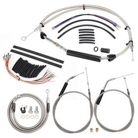 Mokfxbdzx45 Mokitdora 14 Inch Bar Extended Throttle Cable Set For Harley Wide Glide Fxdwg 96-06 No Abs