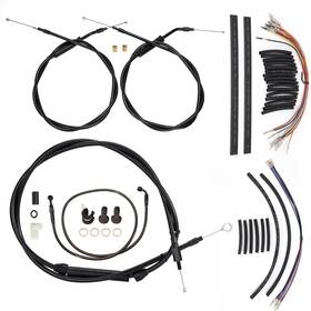 Mokitdora Mokitdora11165best Dyna Extended Clutch Cable Brake Line For 96-06 Super Wide Glide No Abs 12 Inch Bar