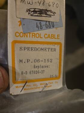 Motion Pro 06-152 Nos Speedometer Cable 67026-37 Mp