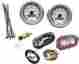 Mvx-8204-wg-c Dakota Digital Gauge 2pk Wht Gray Chr