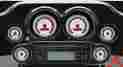 Mvx-8604-wr-c Dakota Digital Mvx Six-guage Chrome Bezel Kit White Red