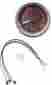 Mvx-8k-f-kr-c Dakota Digital Gauge Fuel Blk Red Chr