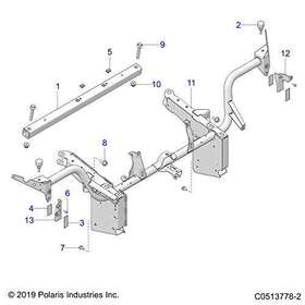 5266141-329 Polaris Bracket-mnt Led Panel Lwr Rh Blk