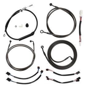 Prfxbdzx032 Precisionride 14ftft Bar Extended Clutch Cable Kit For Harley Touring Road King 2021-2023 With Abs