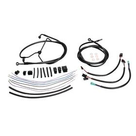 Prfxbdzx038 Precisionride 12ftft Bar Extended Clutch Cable Kit For Harley Touring Road King 2014-2016 N/abs