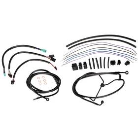 Prfxbdzx039 Precisionride 14ftft Bar Extended Cable Kit For Harley Touring Electra Street Glide 14-16 N/abs