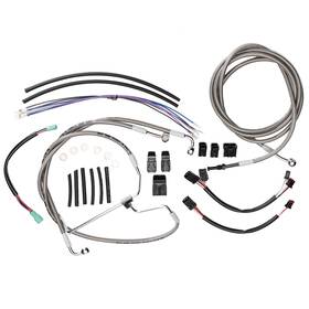 Prfxbdzx043 Precisionride Touring Road Glide King Extended Cable Kit For Harley 2014-2016 No Abs 16ftft Bar