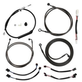 Precisionride Prfxbdzx050 Used Harley Road Glide King 16ftft Bar Extended Clutch Cable Kit 2021-2023 With Abs