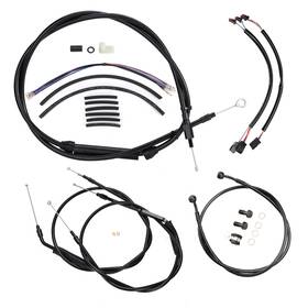 Prfxbdzx055 Precisionride 16ftft Wide Glide Extended Cable Kit Throttle Idle For Dyna 2012-2017 N/abs