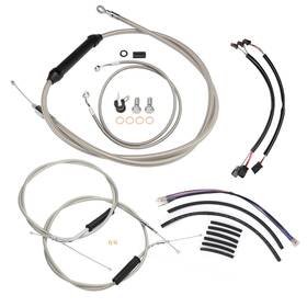 Prfxbdzx056 Precisionride 12ftft Switchback Extended Cable Kit Throttle Idle For Dyna 2012-2017 N/abs
