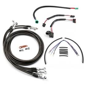 Prfxbdzx070 Precisionride 16ftft Bar Extended Clutch Cable Kit For Harley Road Glide Fltr 14-15 With Abs