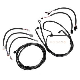 Precisionride Prfxbdzx073 Harley Extend Cable Kit For Touring Electra Glide 2017-2020 16 Inch Bar Without Abs