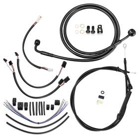 Precisionride Prfxbdzx075 Harley Extended Cable Kit For Softail 16-17 Breakout Deluxe 14 Inch Bar Without Abs