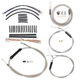 Prfxbdzx10 Precisionride 12ftft Bar Extended Clutch Cable Kit For Harley Dyna 1996-2006 Wide Glide No Abs