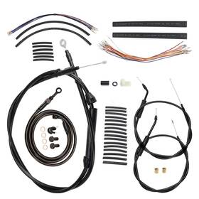 Prfxbdzx14 Precisionride 14ftft Handlebar Extended Cable Kit Can-bus Wires For Harley Dyna 07-13 Wide Glide