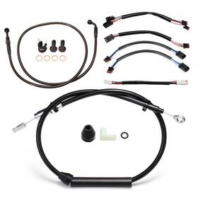 Prfxbdzx15 Precisionride Softail 12ftft Extended Cable Kit Throttle Cables For Harley 18-up Breakout No Abs