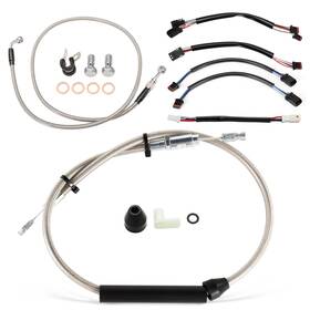 Prfxbdzx16 Precisionride 2018-up Softail 12ftft Extended Cable Brake Line For Harley Heritage Deluxe No Abs