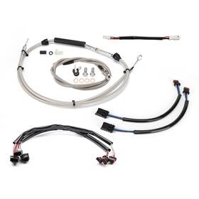 Prfxbdzx17 Precisionride 14ftft Softail Extended Cable Turn Signal Wire For Harley 18-up Fat Bob Boy No Abs