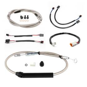 Prfxbdzx19 Precisionride 16ftft Bar Extended Cable Throttle For Harley Sport Glide Slim 18-up No Abs
