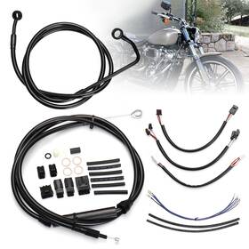 Prfxbdzx62 Precisionride Softail 12ftft Extension Cable Kit For Harley Heritage Classic Slim 16-17 With Abs